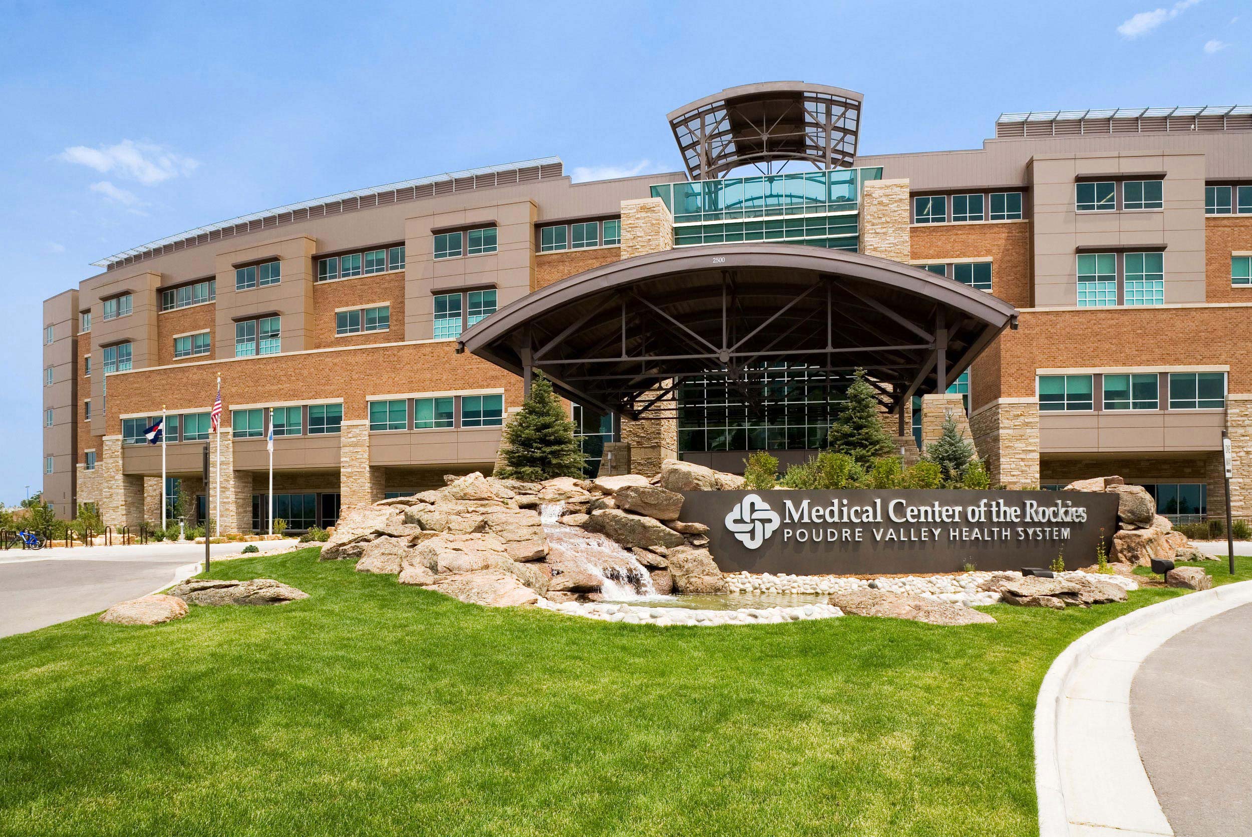 Main entrance to the Medical Center of the Rockies
