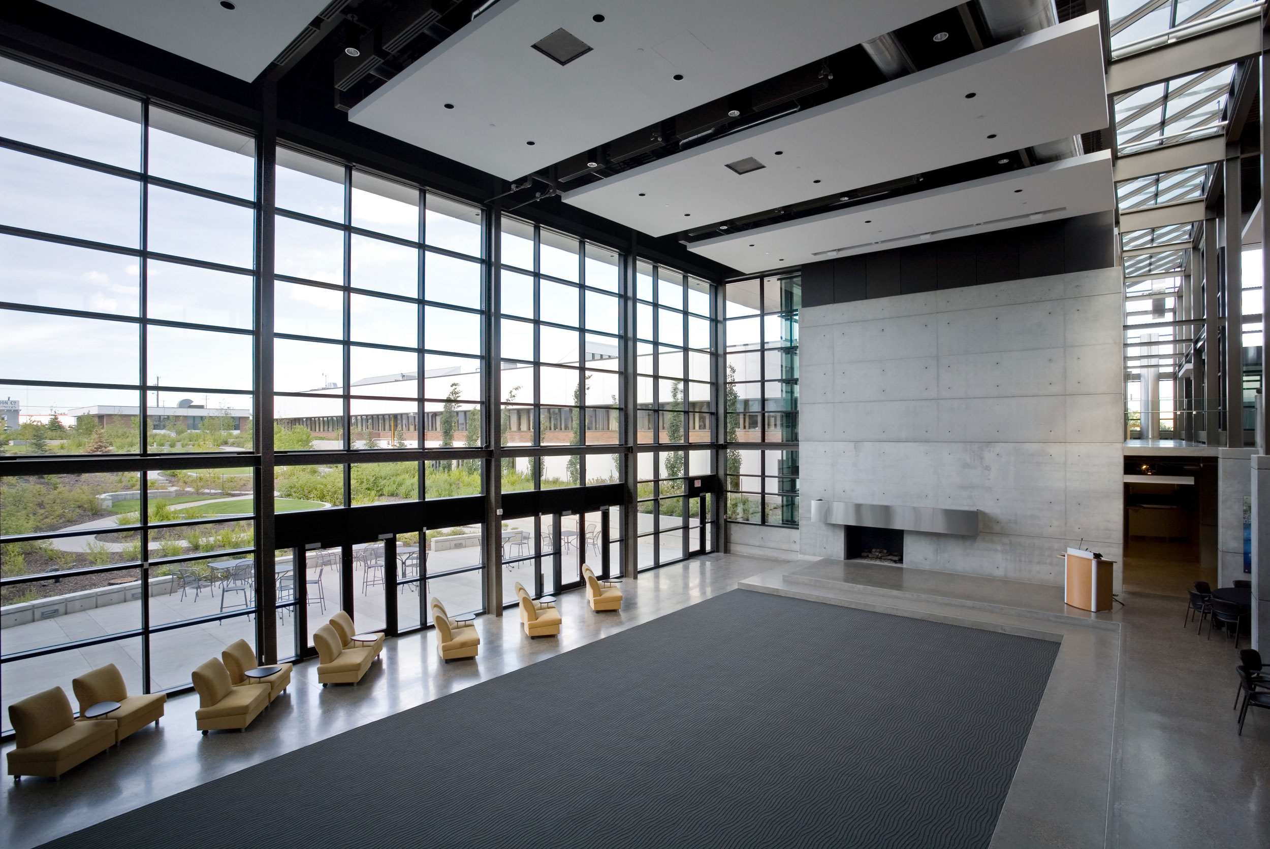 Large commercial space at PCL Construction in Edmonton
