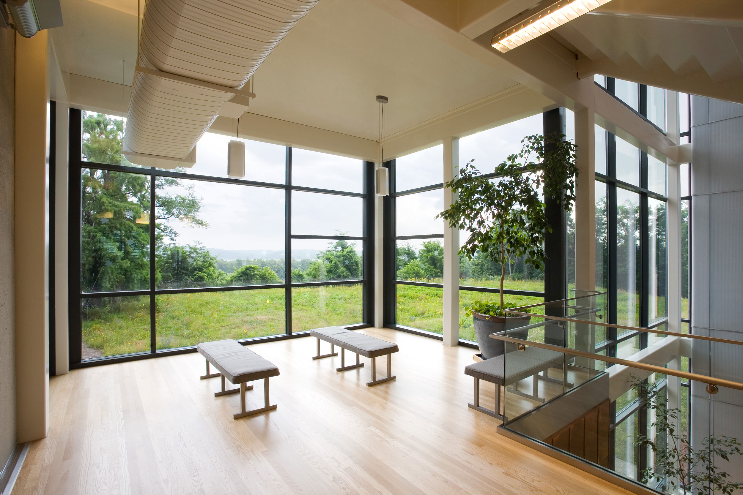 Photo of sitting area in Lewis &Clark State Office Building