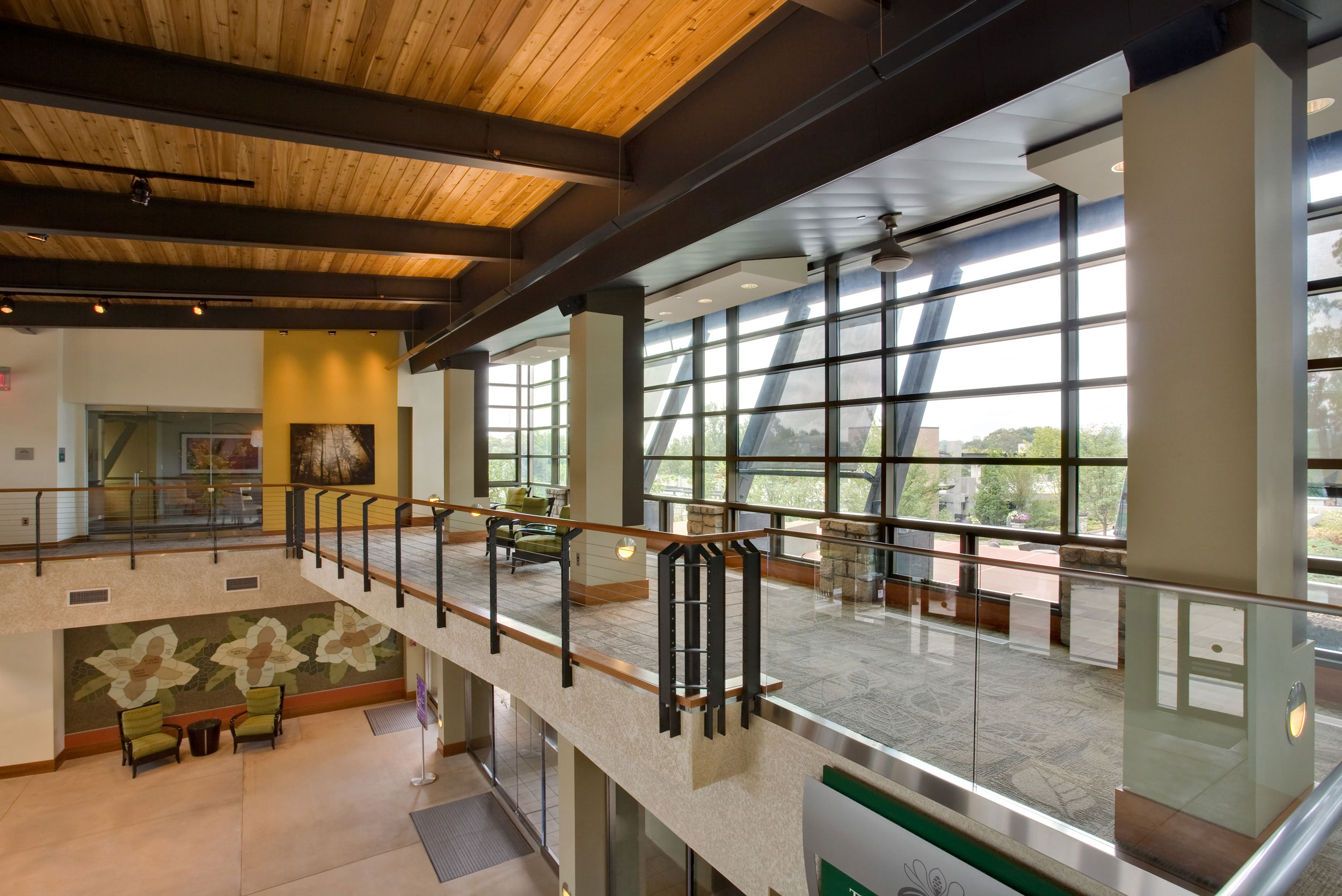 Interior photo of Atlanta Botanical Gardens building