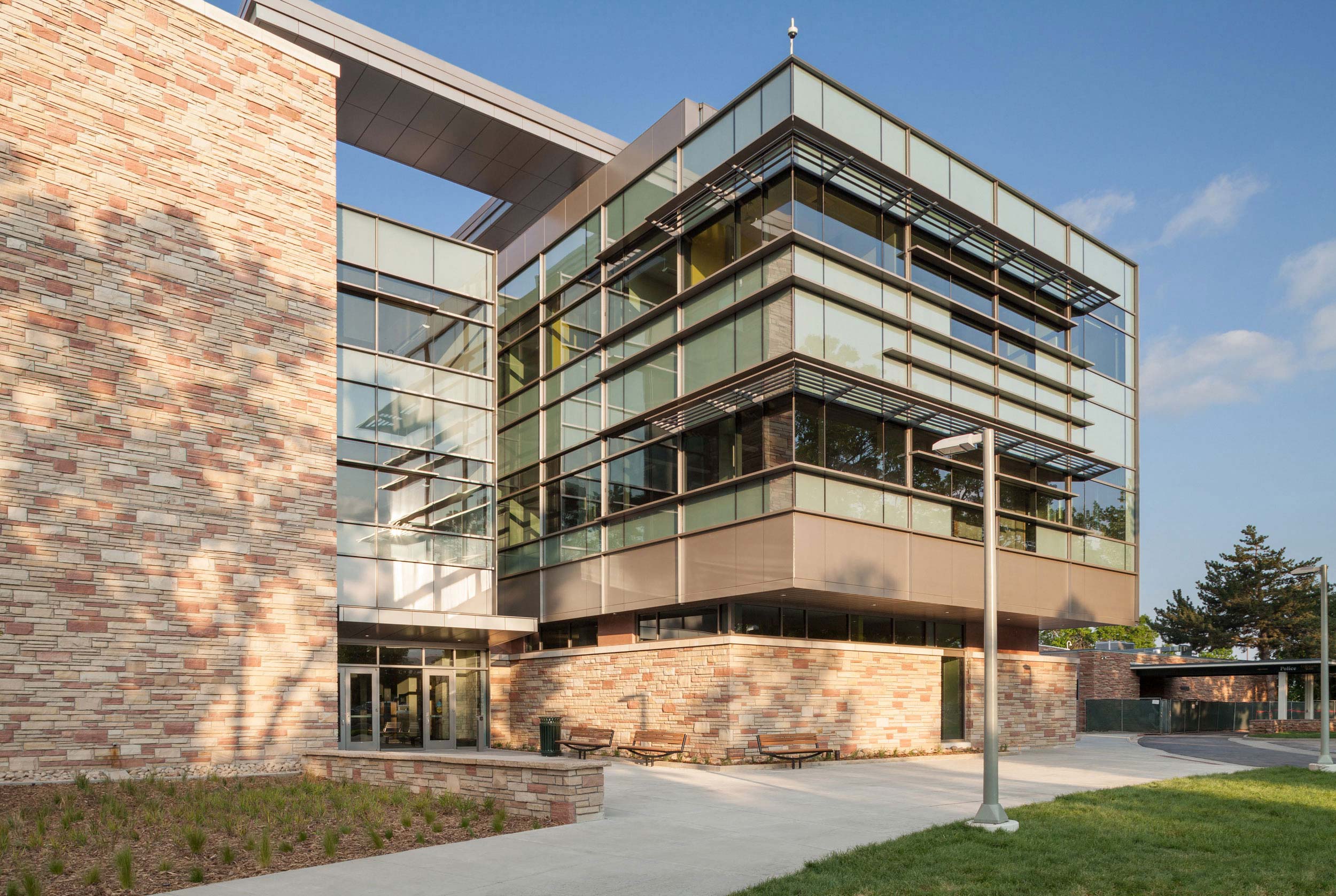 Front entrance of the bioengineering building at CSU